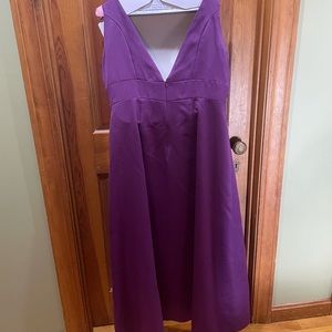 Purple ball gown prom dress size 16
